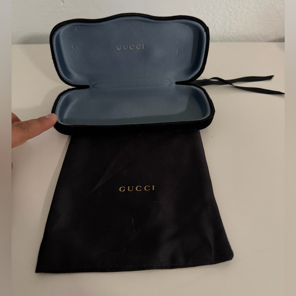 Gucci Black and Grey Eyewear Case